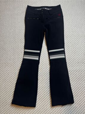 Perfect Moment Aurora Flare Ski Pants Black White Waterproof Small